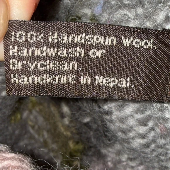 Tara Handknits Floral Cardigan Sweater | Hand Knit | Multicolor - Picture 9 of 14